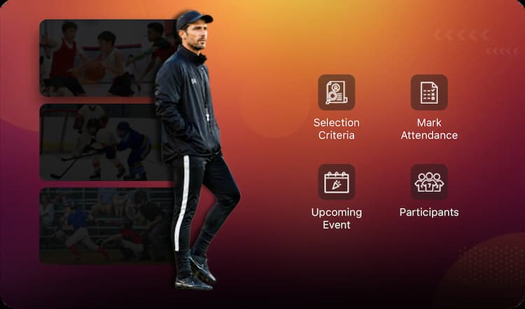 Integrated coaching platform for managing team schedules, tracking player presence, and organizing practice sessions.