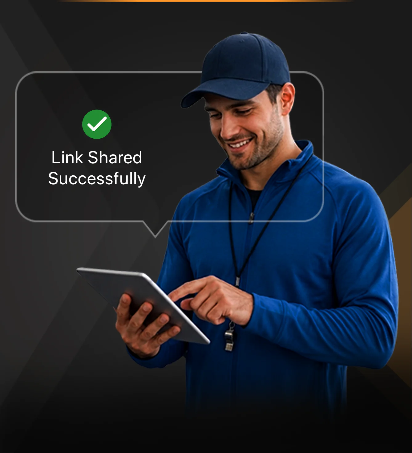 Sports registration software with shareable waiver link ready for customers